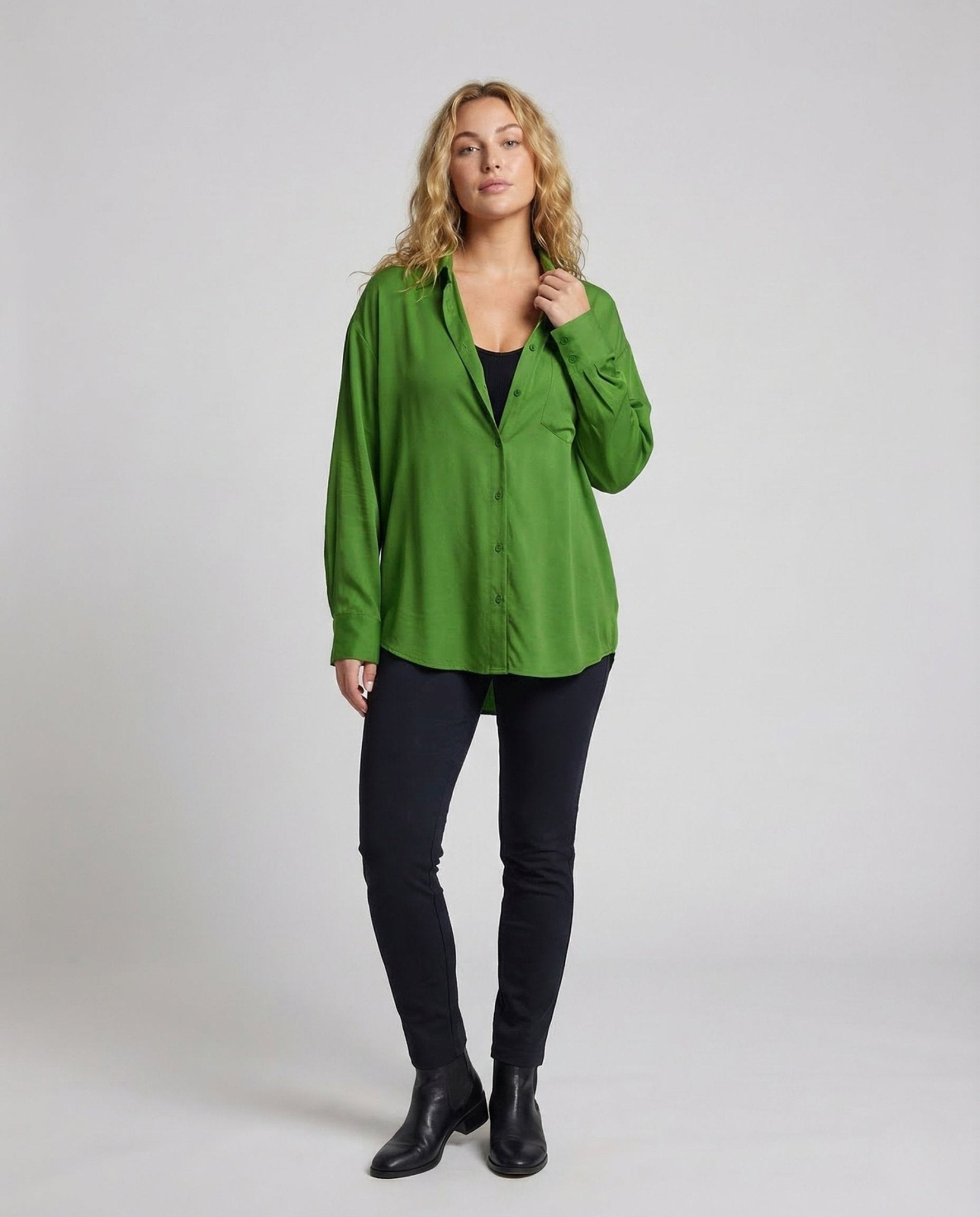Women's Silk Look Blouse Wide - Chichicherry