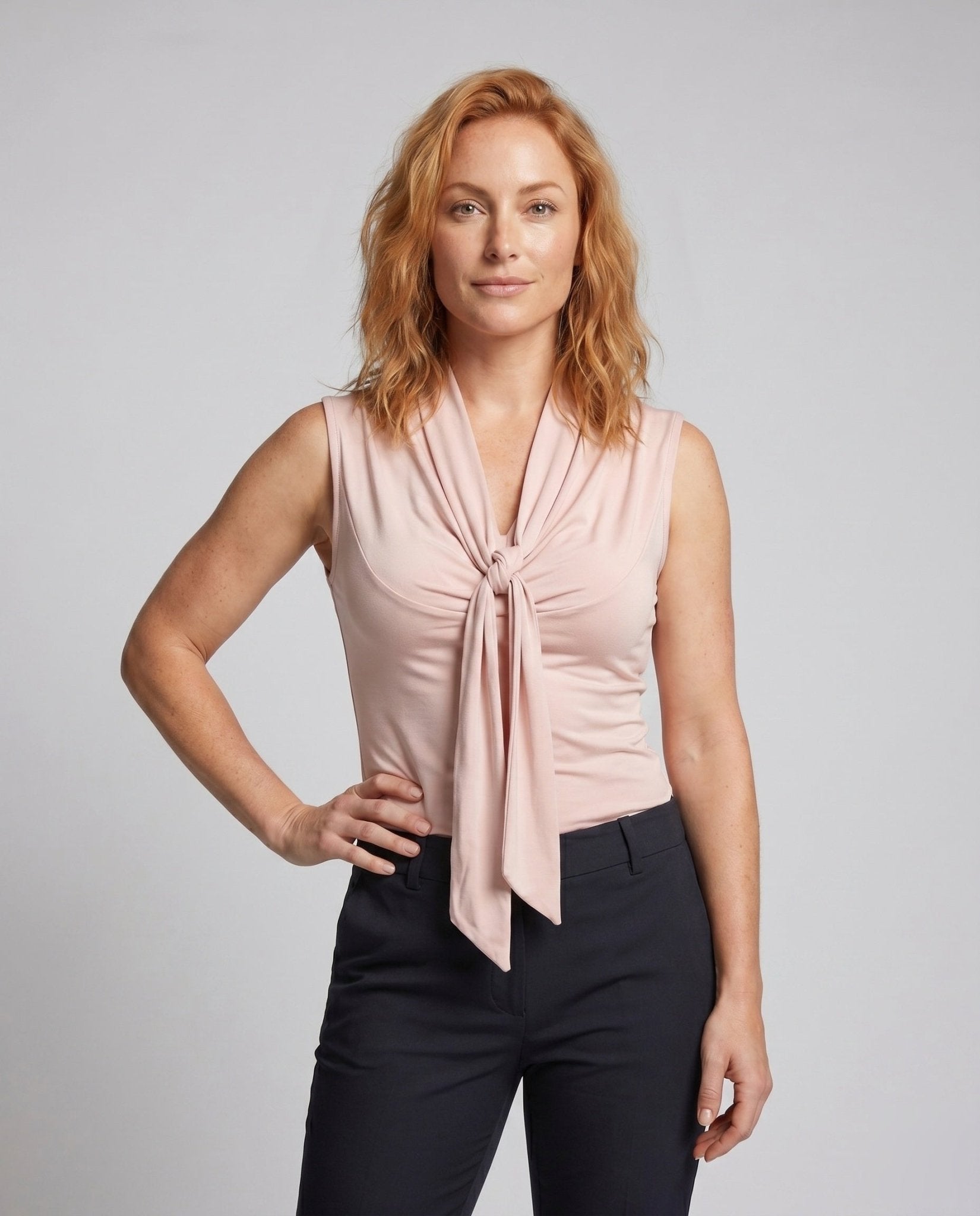 Women's tops with decorative wrap detail and elegant bow tying - Chichicherry