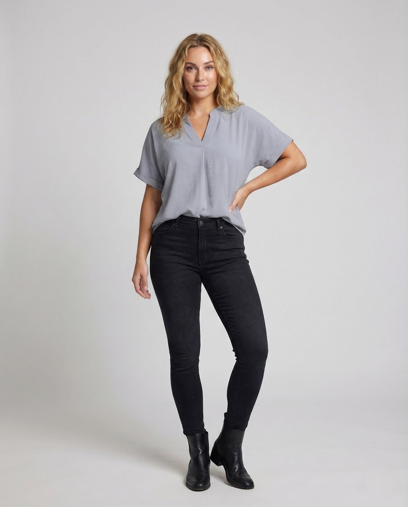 Women's Tunic V Neck Wide - Chichicherry