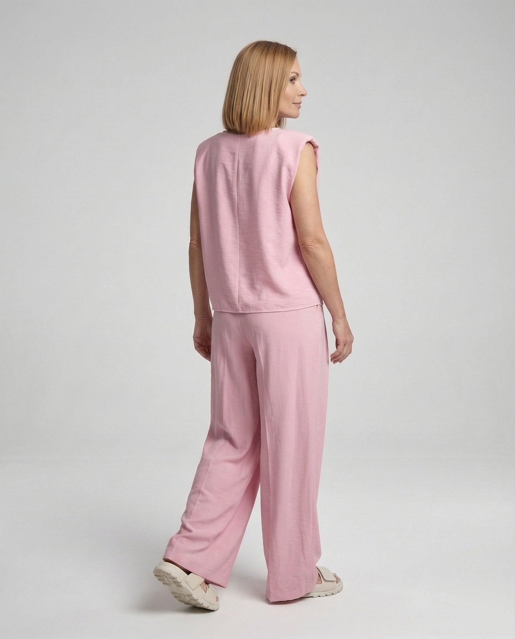 Women's Two-Piece Set Blazer Palazzo - Chichicherry