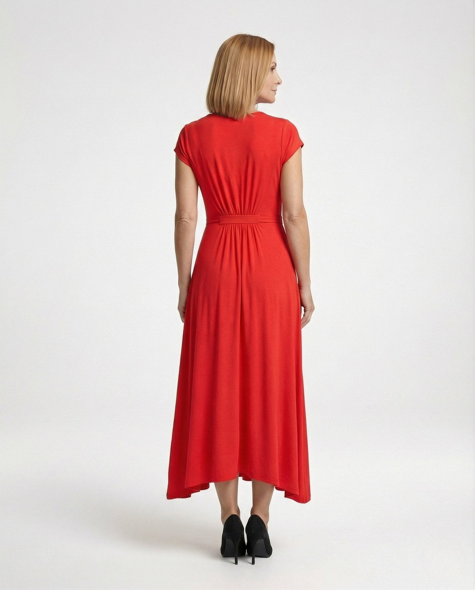 Women's viscose jersey maxi dress with empire waist - Chichicherry