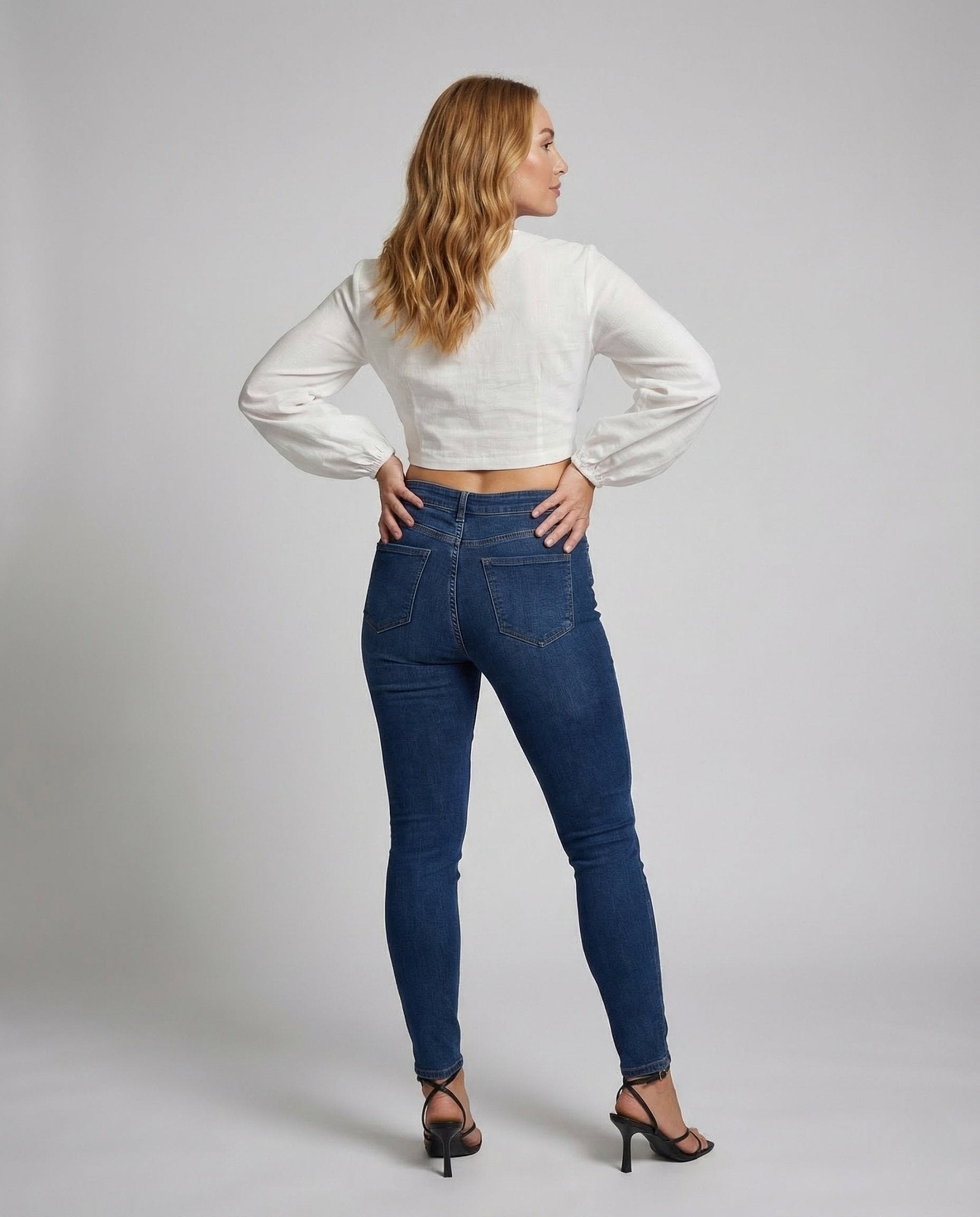 Women's Wrap Blouse Top Balloon Sleeves - Chichicherry