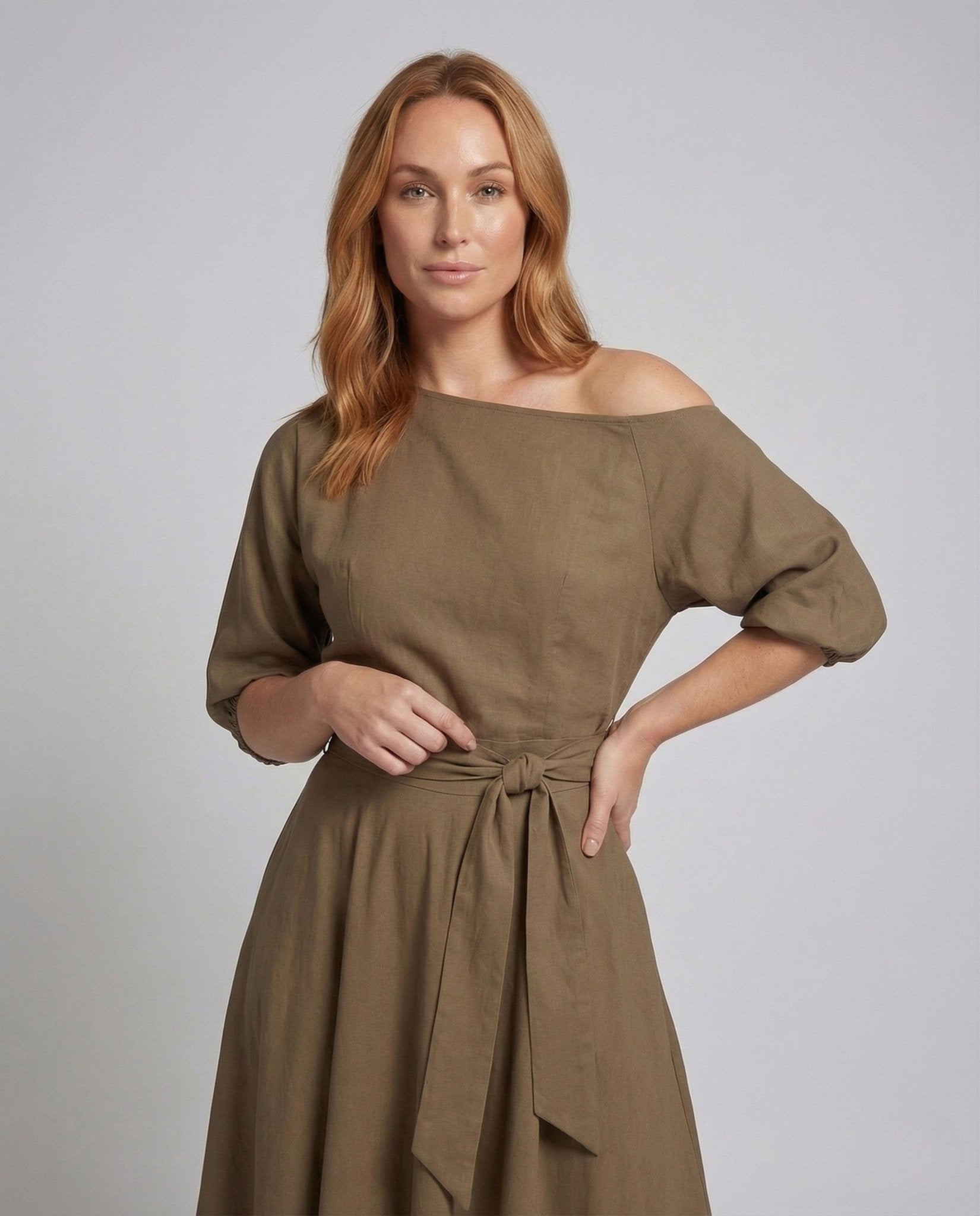 Women's Wrap Dress Off - Shoulder A - Line - Chichicherry