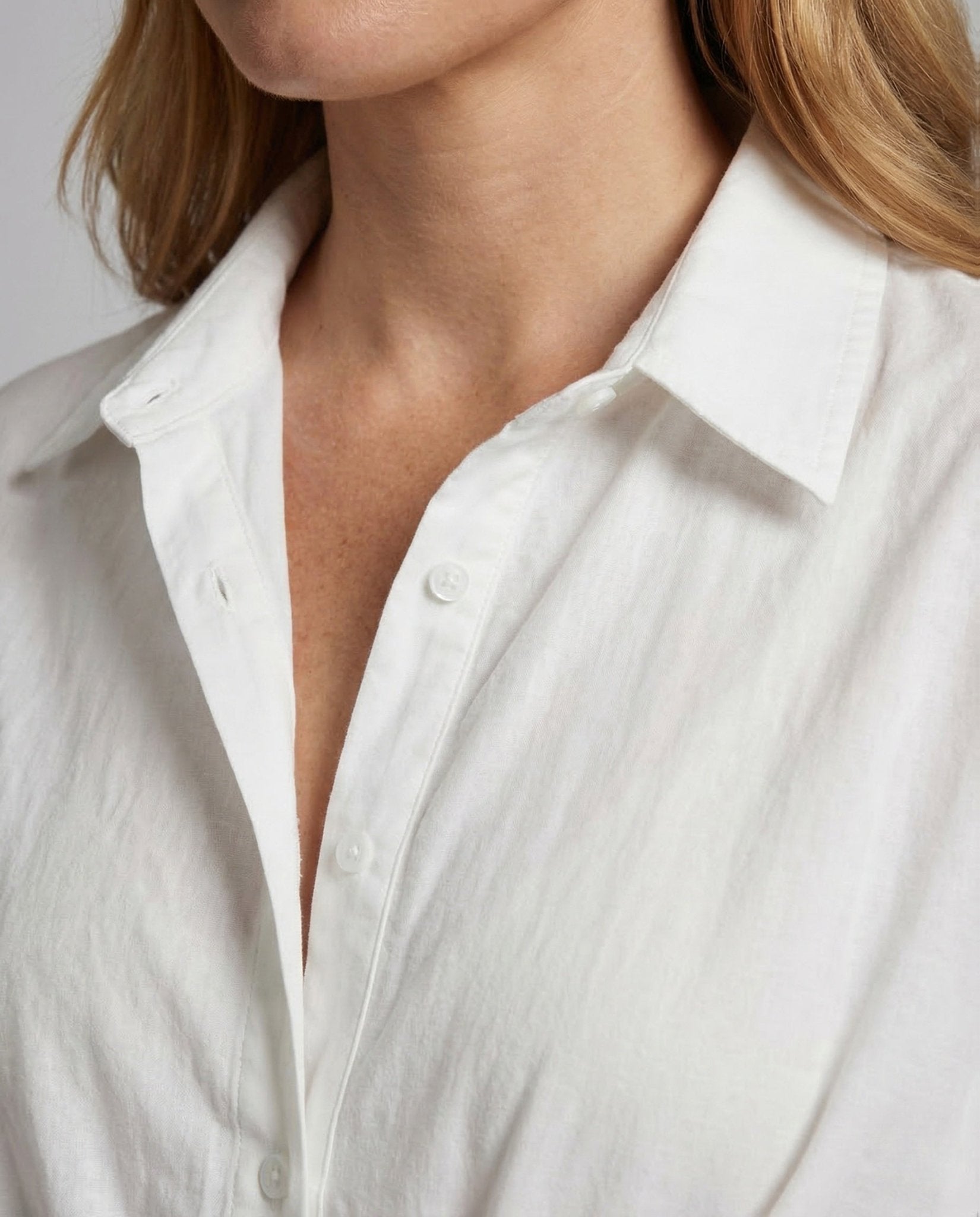 Women's Wrap Shirt Dress Linen Cotton Belt - Chichicherry